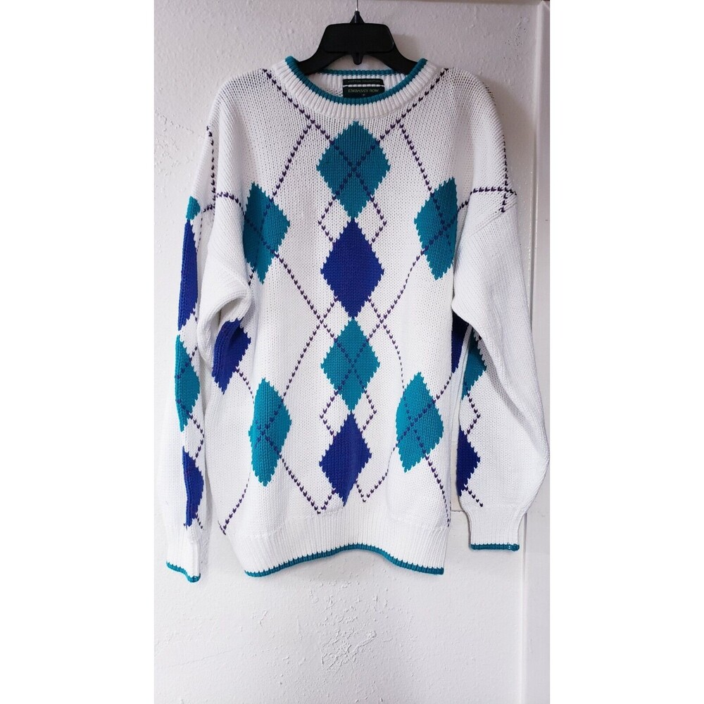 Vintage 90s Embassy Row Special Edition Handknits Cable Knit Heavy sweater XL